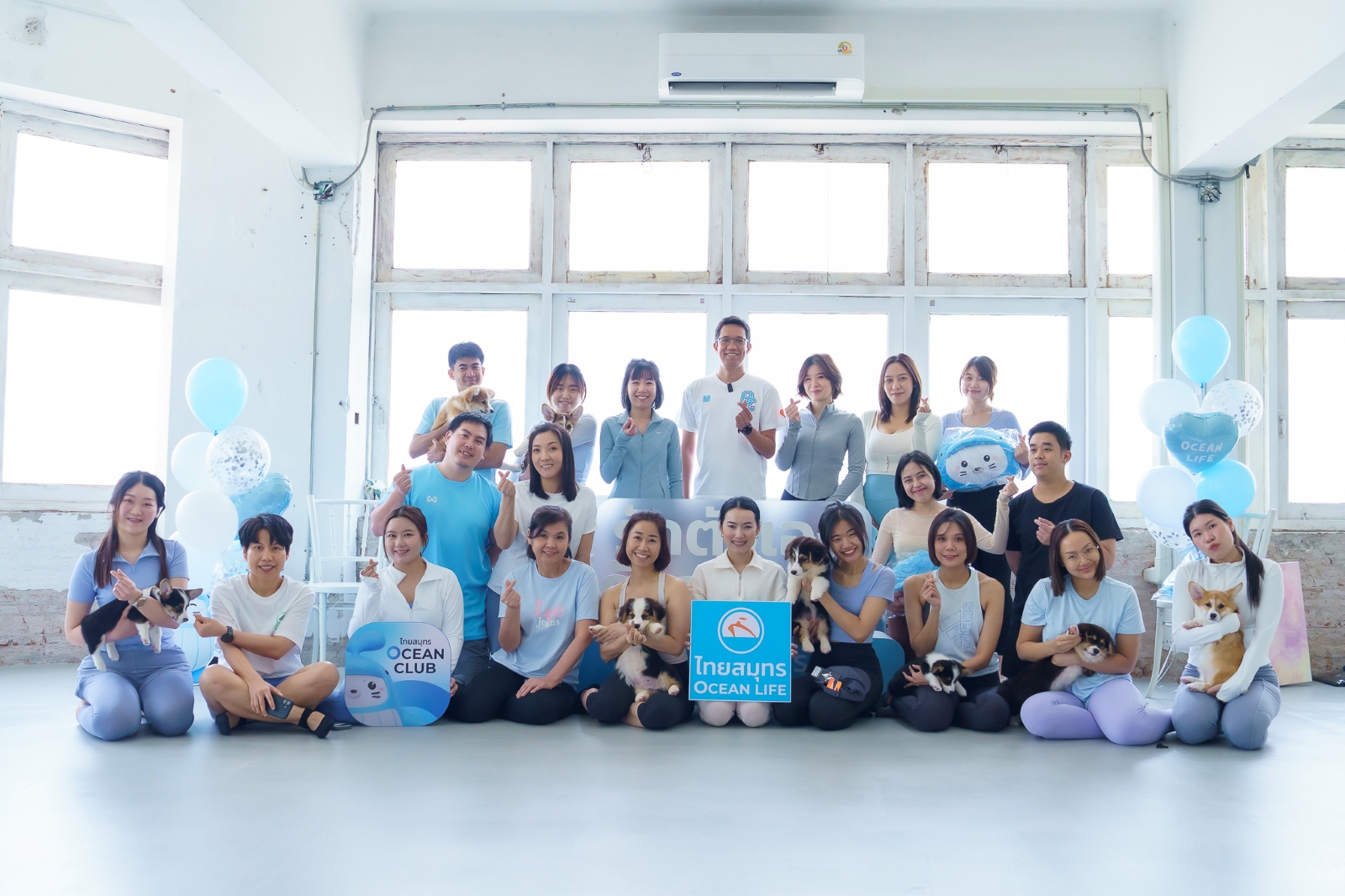 OCEAN LIFE ไทยสมุทรประกันชีวิต ชวนลูกค้าเปิดประสบการณ์ ‘Puppy Yoga’